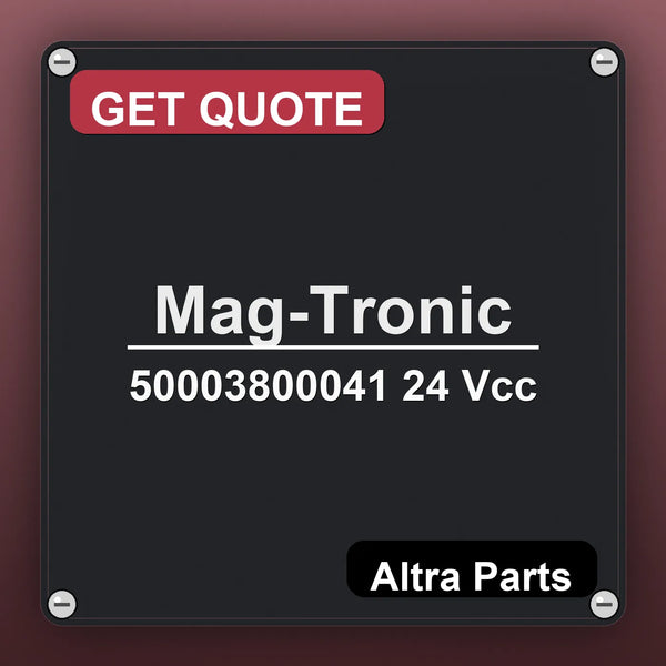 Mag-Tronic 50003800041 24 Vcc industrial nameplate style image – Altra Parts. GET QUOTE.
