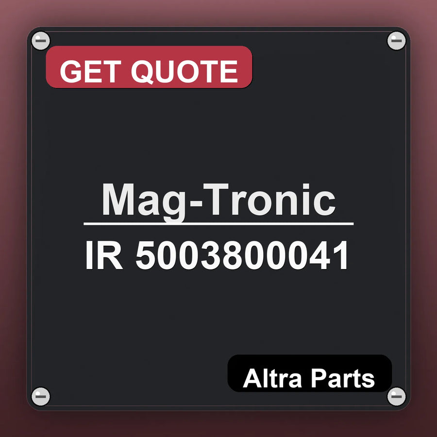 Mag-Tronic IR 5003800041 industrial nameplate style image – Altra Parts. GET QUOTE.