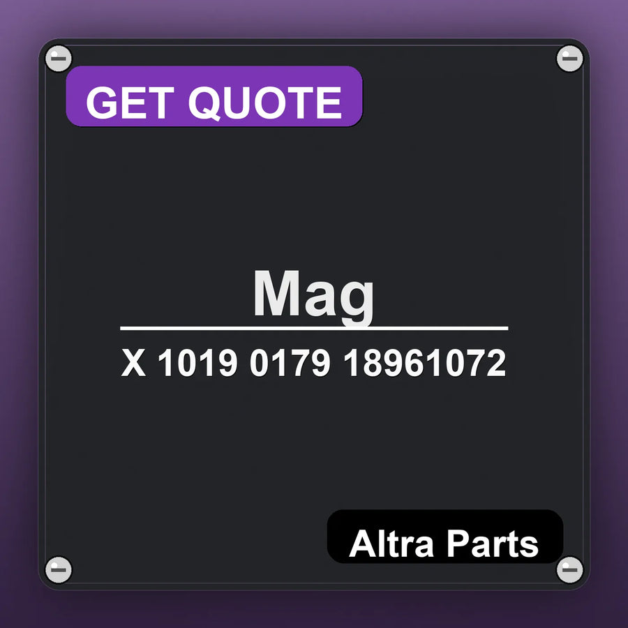 Mag X 1019 0179 18961072 industrial nameplate style image – Altra Parts. GET QUOTE.