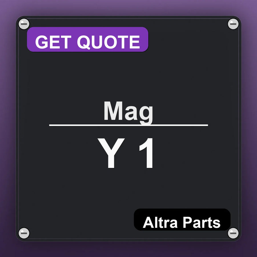 Mag Y 1 industrial nameplate style image – Altra Parts. GET QUOTE.