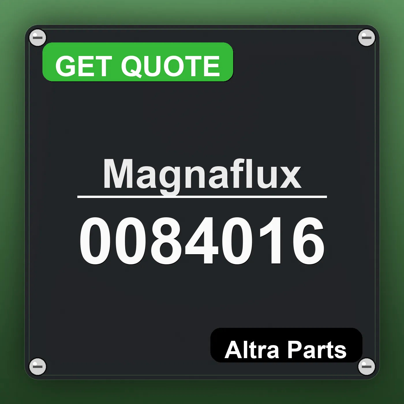 Magnaflux 0084016 industrial nameplate style image – Altra Parts. GET QUOTE.