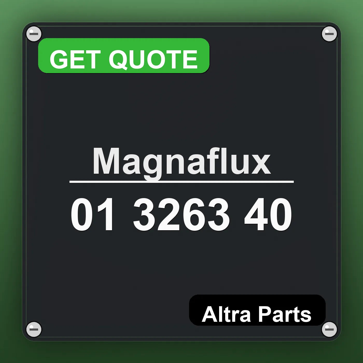 Magnaflux 01 3263 40 industrial nameplate style image – Altra Parts. GET QUOTE.