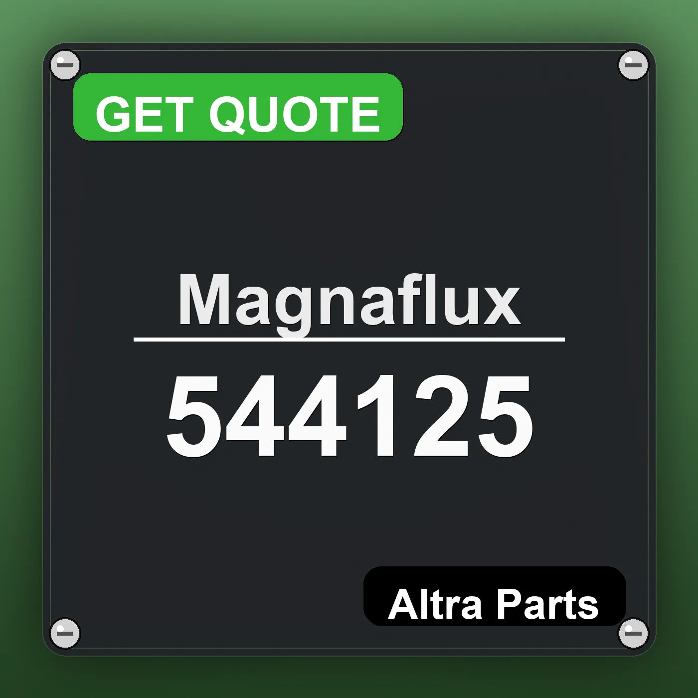 Magnaflux 544125 industrial nameplate style image – Altra Parts. GET QUOTE.