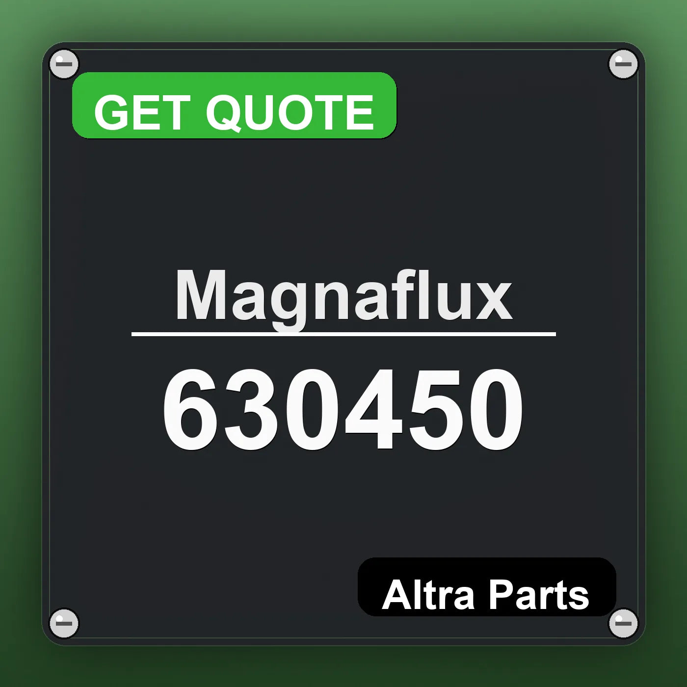 Magnaflux 630450 industrial nameplate style image – Altra Parts. GET QUOTE.