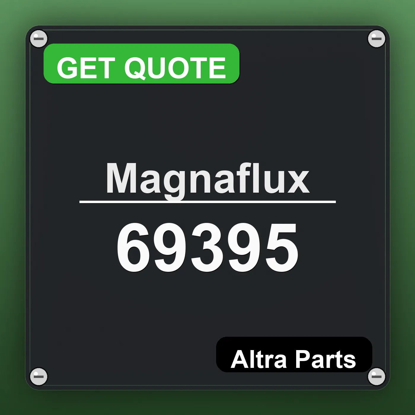 Magnaflux 69395 industrial nameplate style image – Altra Parts. GET QUOTE.