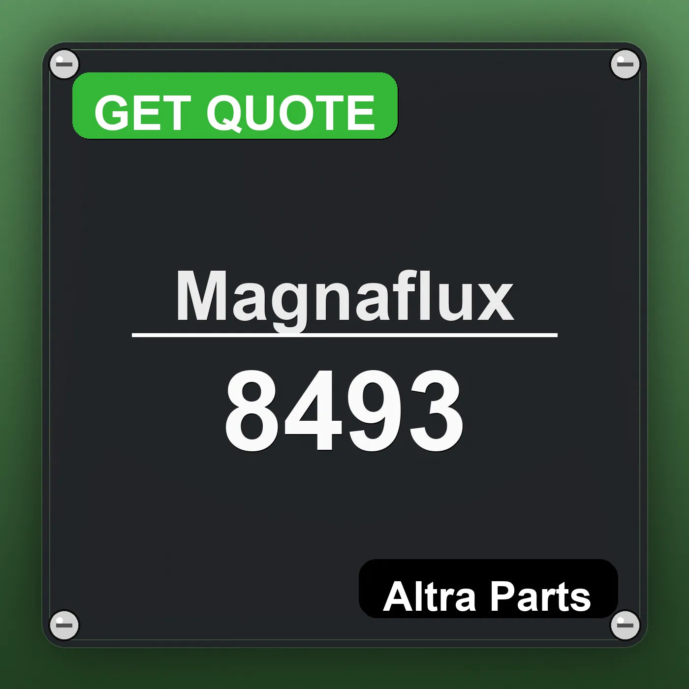 Magnaflux 8493 industrial nameplate style image – Altra Parts. GET QUOTE.