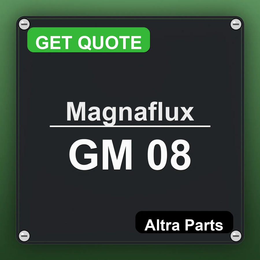 Magnaflux GM 08 industrial nameplate style image – Altra Parts. GET QUOTE.