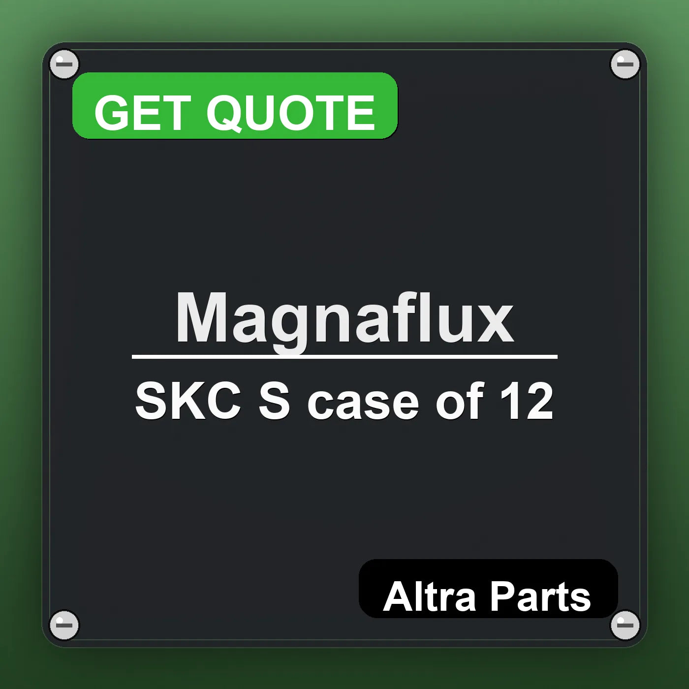 Magnaflux SKC S case of 12 industrial nameplate style image – Altra Parts. GET QUOTE.