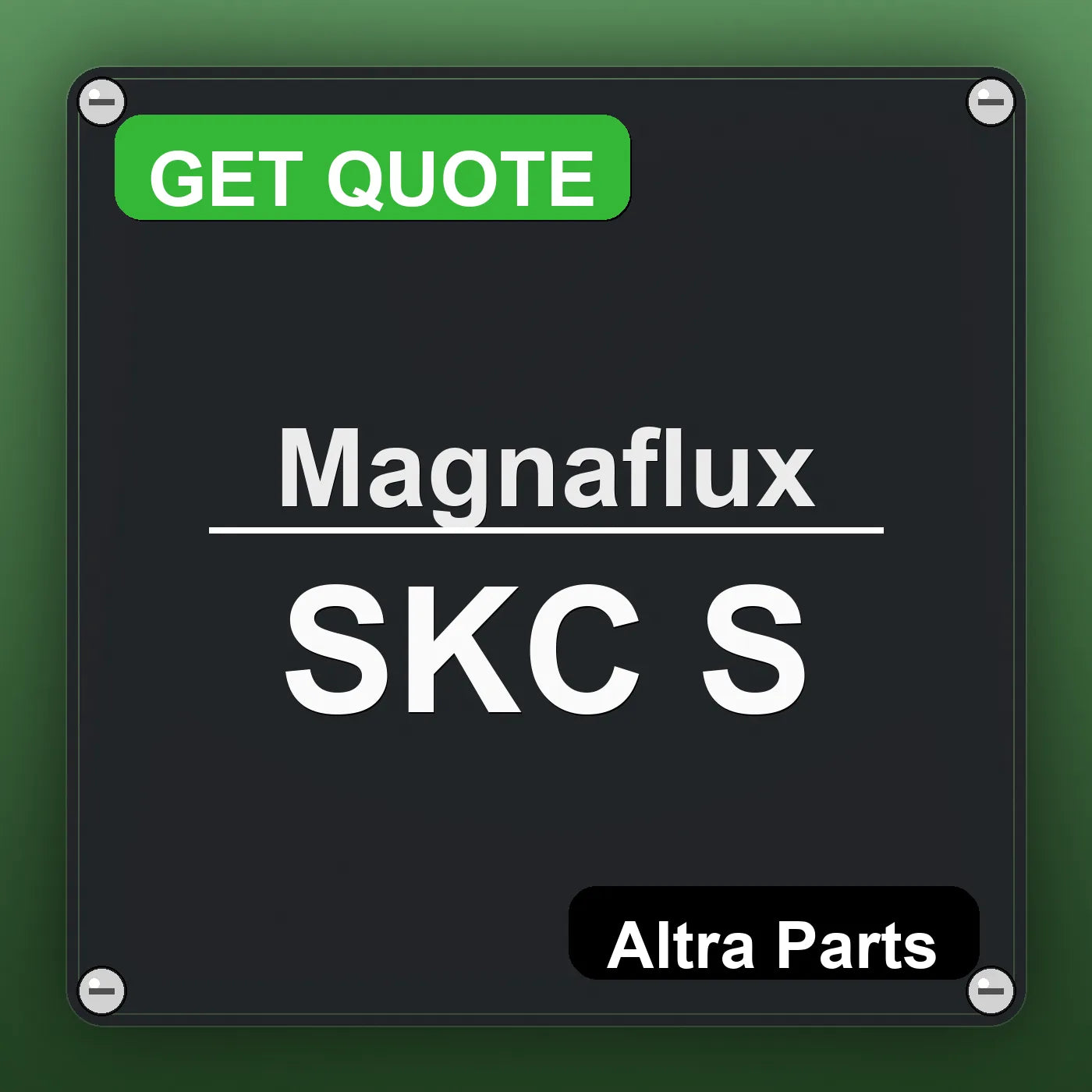 Magnaflux SKC S industrial nameplate style image – Altra Parts. GET QUOTE.