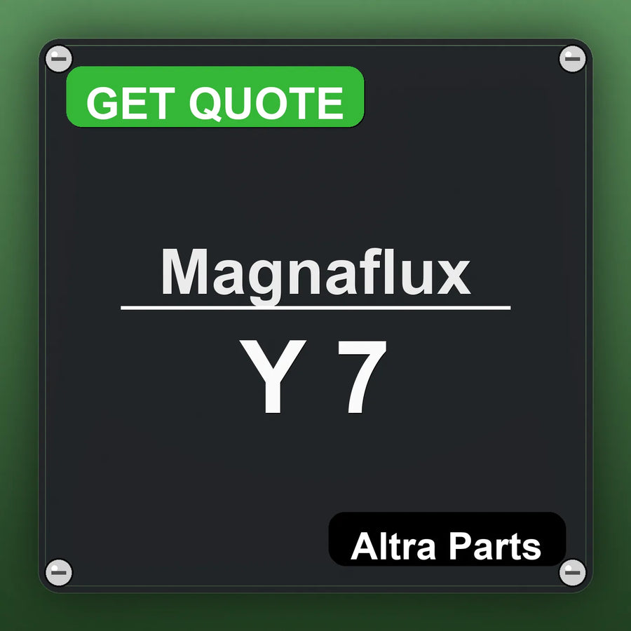 Magnaflux Y 7 industrial nameplate style image – Altra Parts. GET QUOTE.
