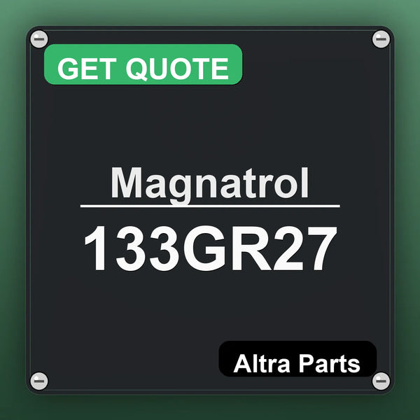 Magnatrol 133GR27 industrial nameplate style image – Altra Parts. GET QUOTE.