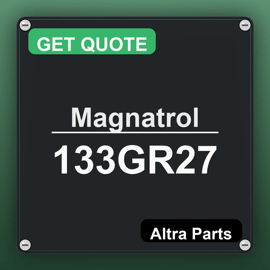 Magnatrol 133GR27 industrial nameplate style image – Altra Parts. GET QUOTE.