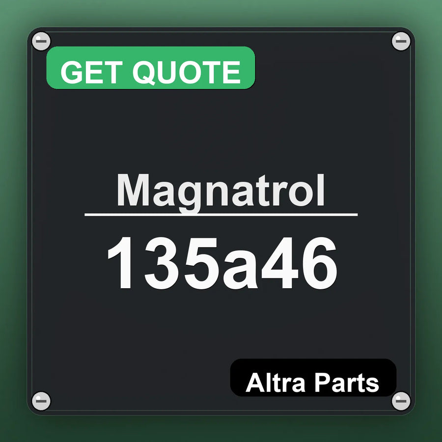 Magnatrol 135a46 industrial nameplate style image – Altra Parts. GET QUOTE.