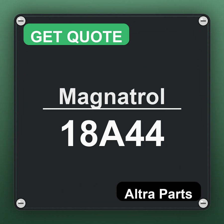 Magnatrol 18A44 industrial nameplate style image – Altra Parts. GET QUOTE.