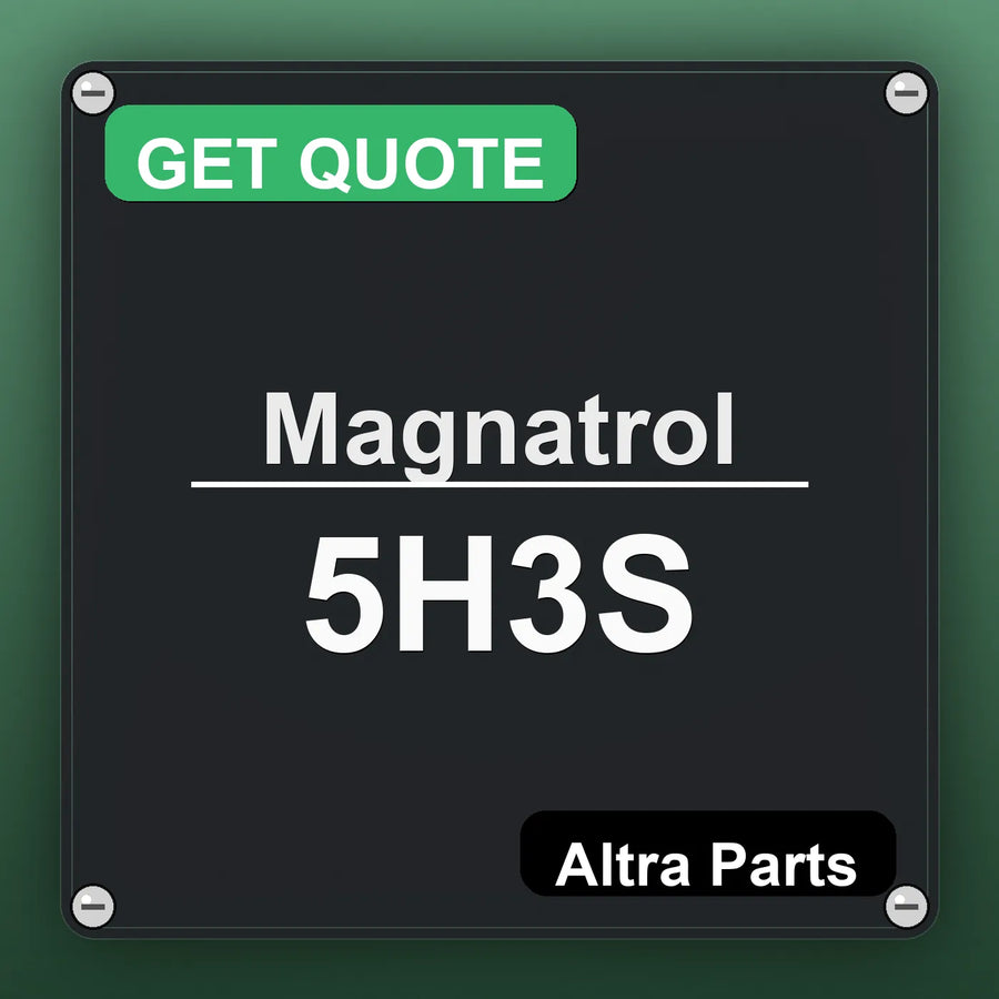 Magnatrol 5H3S industrial nameplate style image – Altra Parts. GET QUOTE.