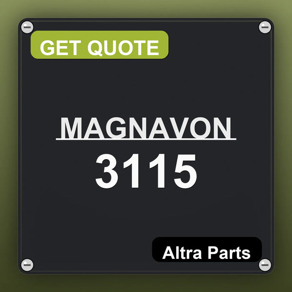 MAGNAVON 3115 industrial nameplate style image – Altra Parts. GET QUOTE.