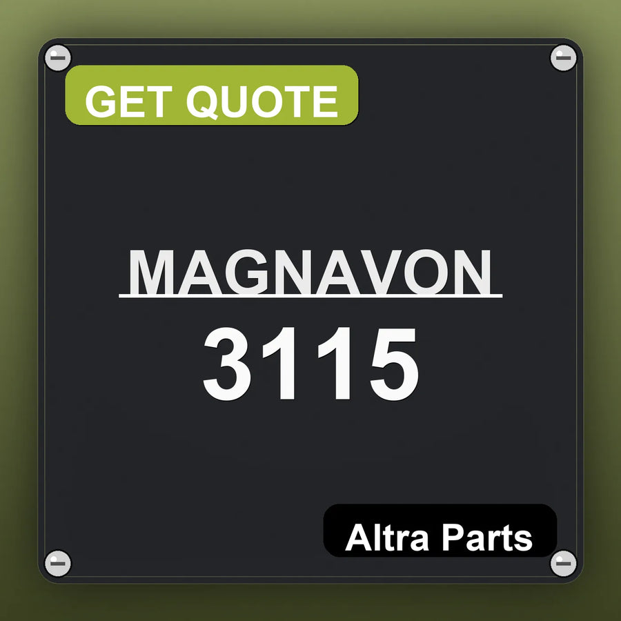 MAGNAVON 3115 industrial nameplate style image – Altra Parts. GET QUOTE.