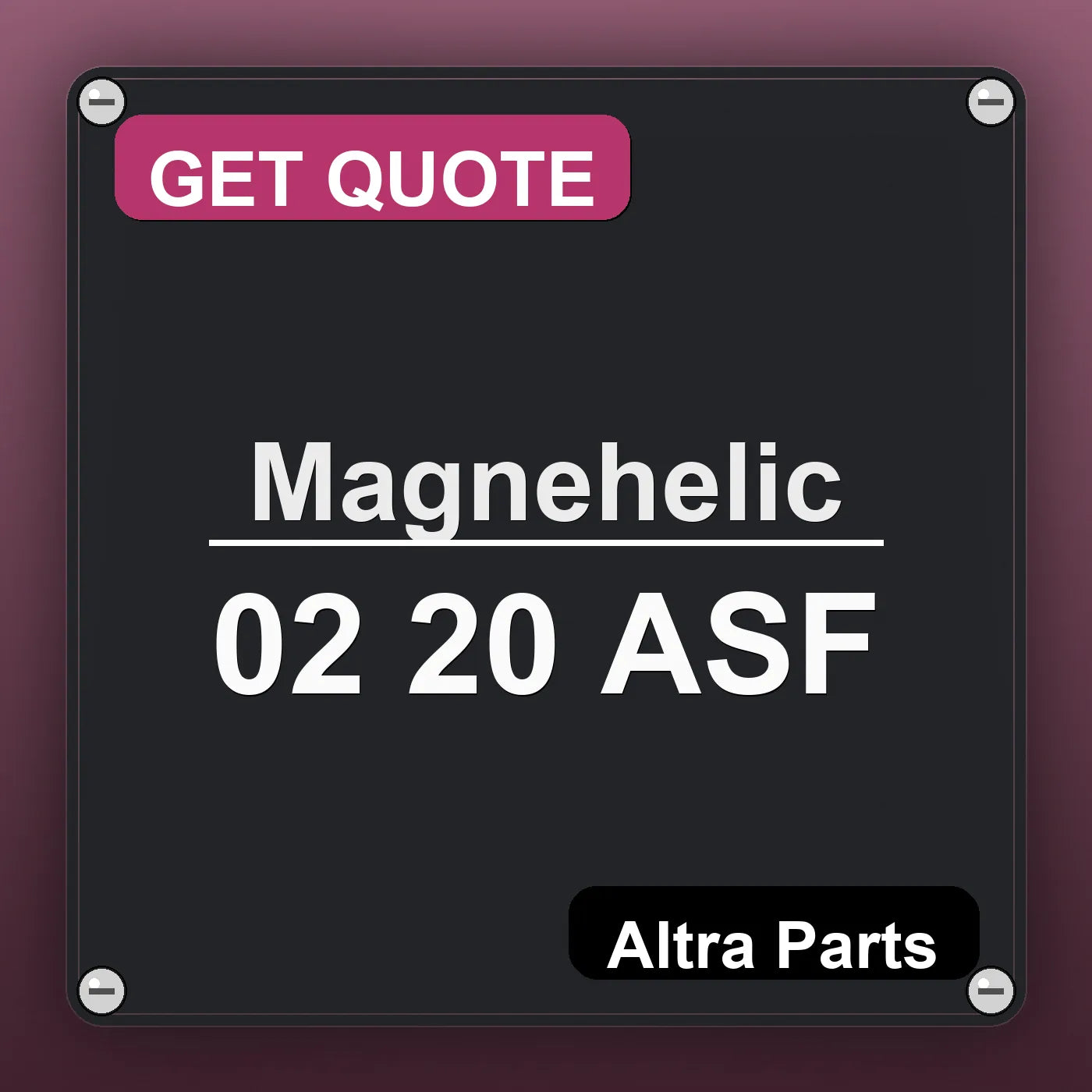 Magnehelic 02 20 ASF industrial nameplate style image – Altra Parts. GET QUOTE.