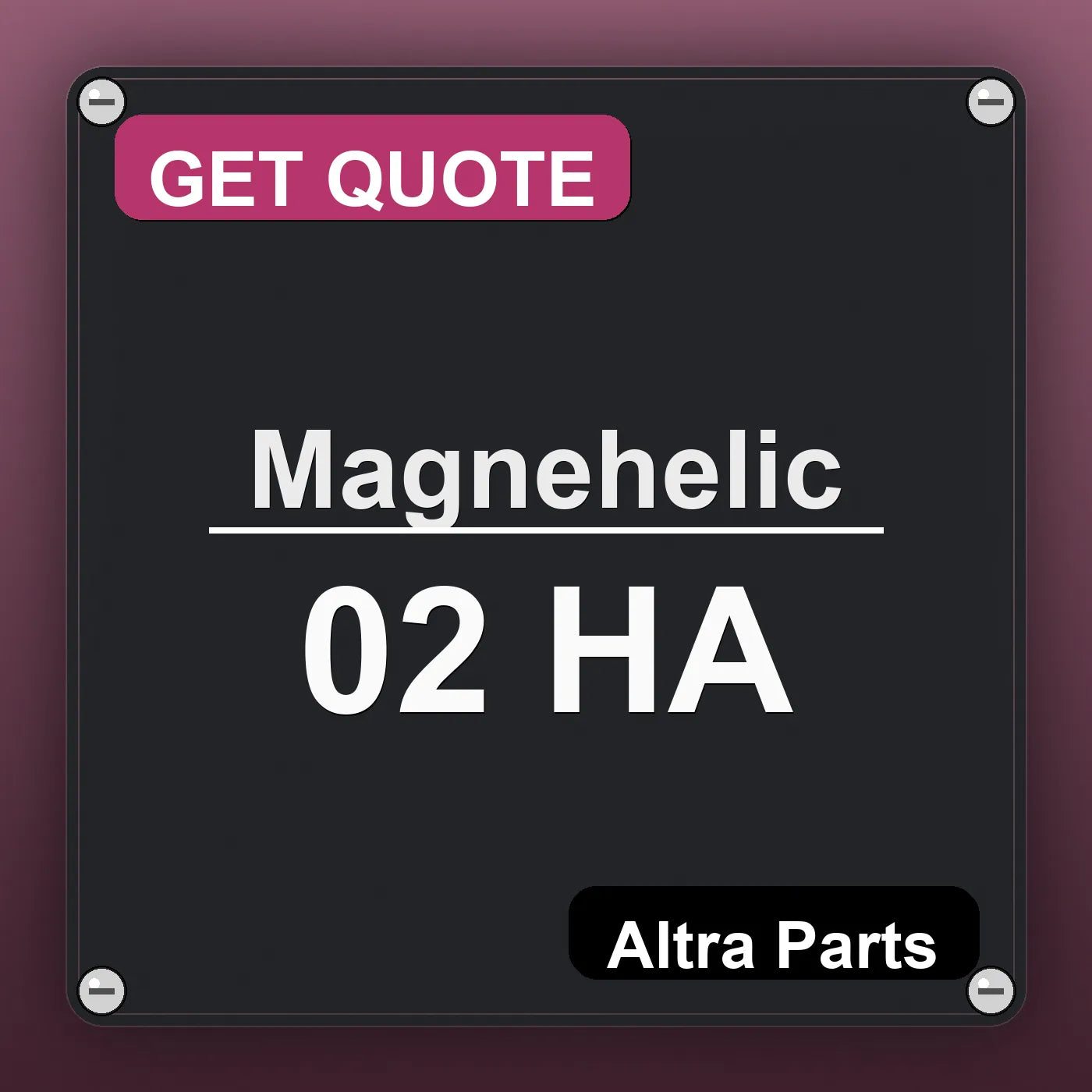 Magnehelic 02 HA industrial nameplate style image – Altra Parts. GET QUOTE.