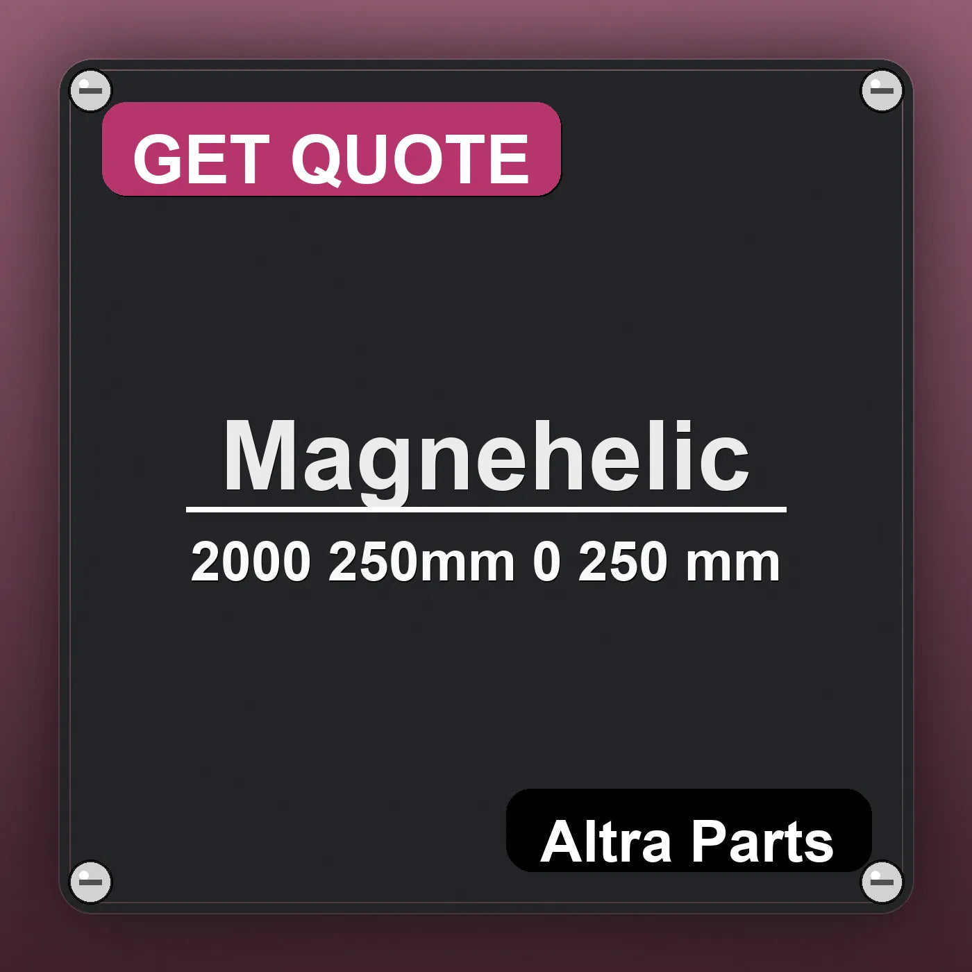 Magnehelic 2000 250mm 0 250 mm industrial nameplate style image – Altra Parts. GET QUOTE.
