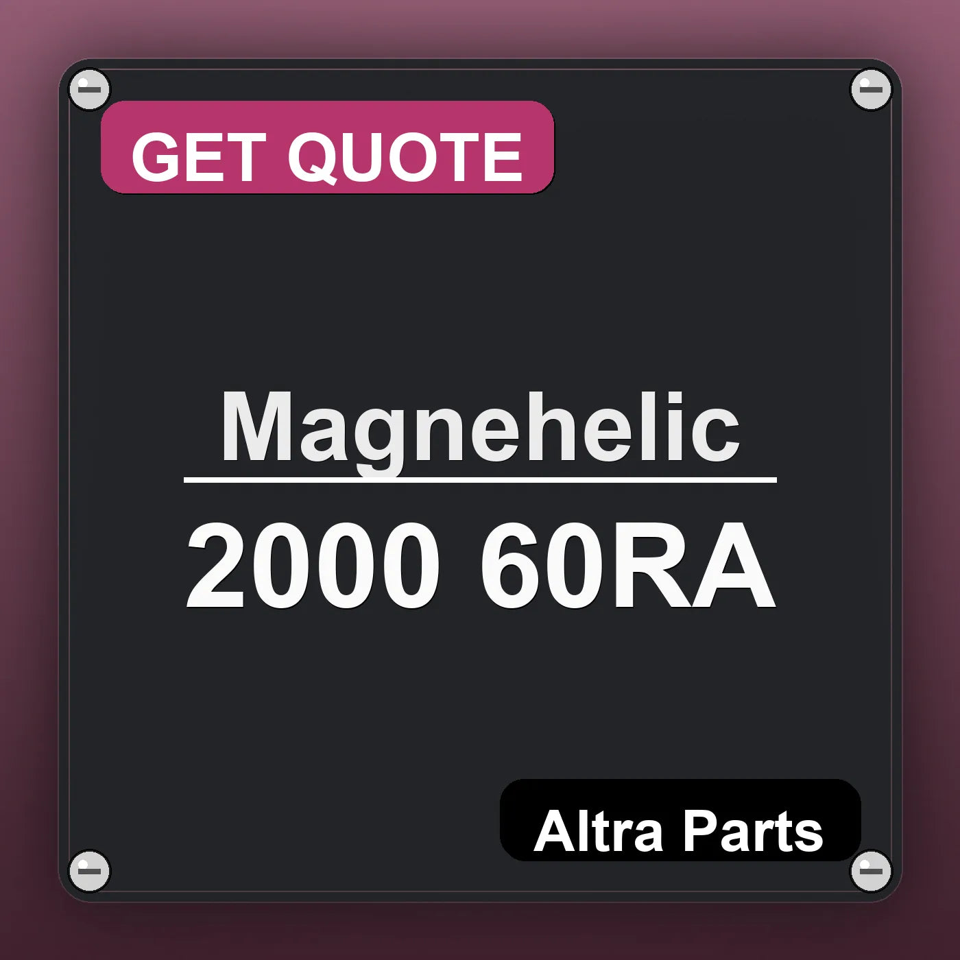 Magnehelic 2000 60RA industrial nameplate style image – Altra Parts. GET QUOTE.