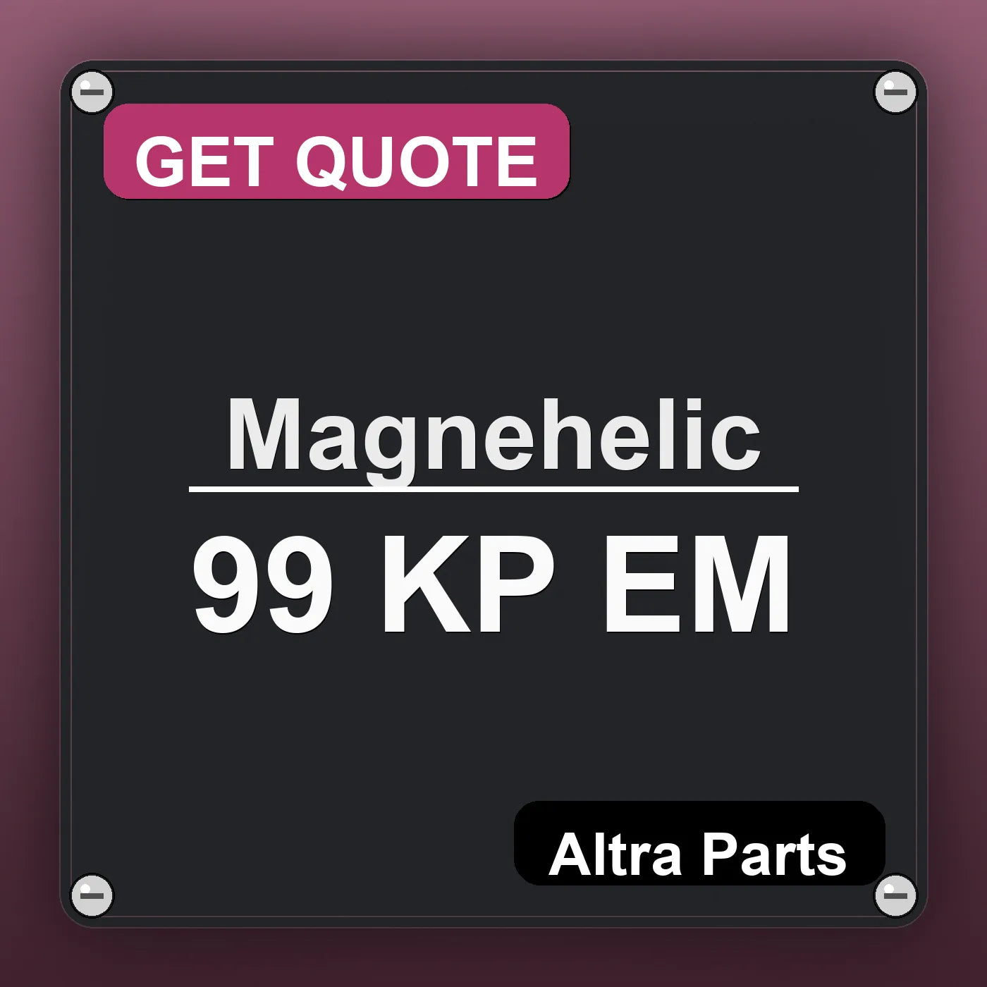 Magnehelic 99 KP EM industrial nameplate style image – Altra Parts. GET QUOTE.