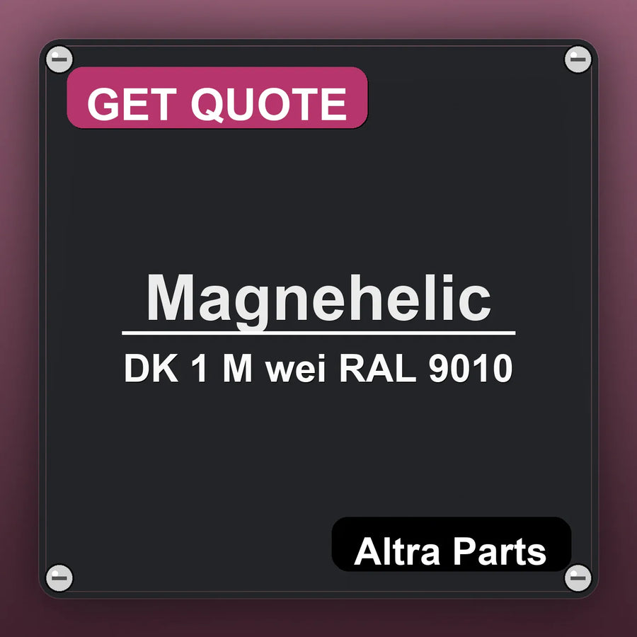Magnehelic DK 1 M wei RAL 9010 industrial nameplate style image – Altra Parts. GET QUOTE.