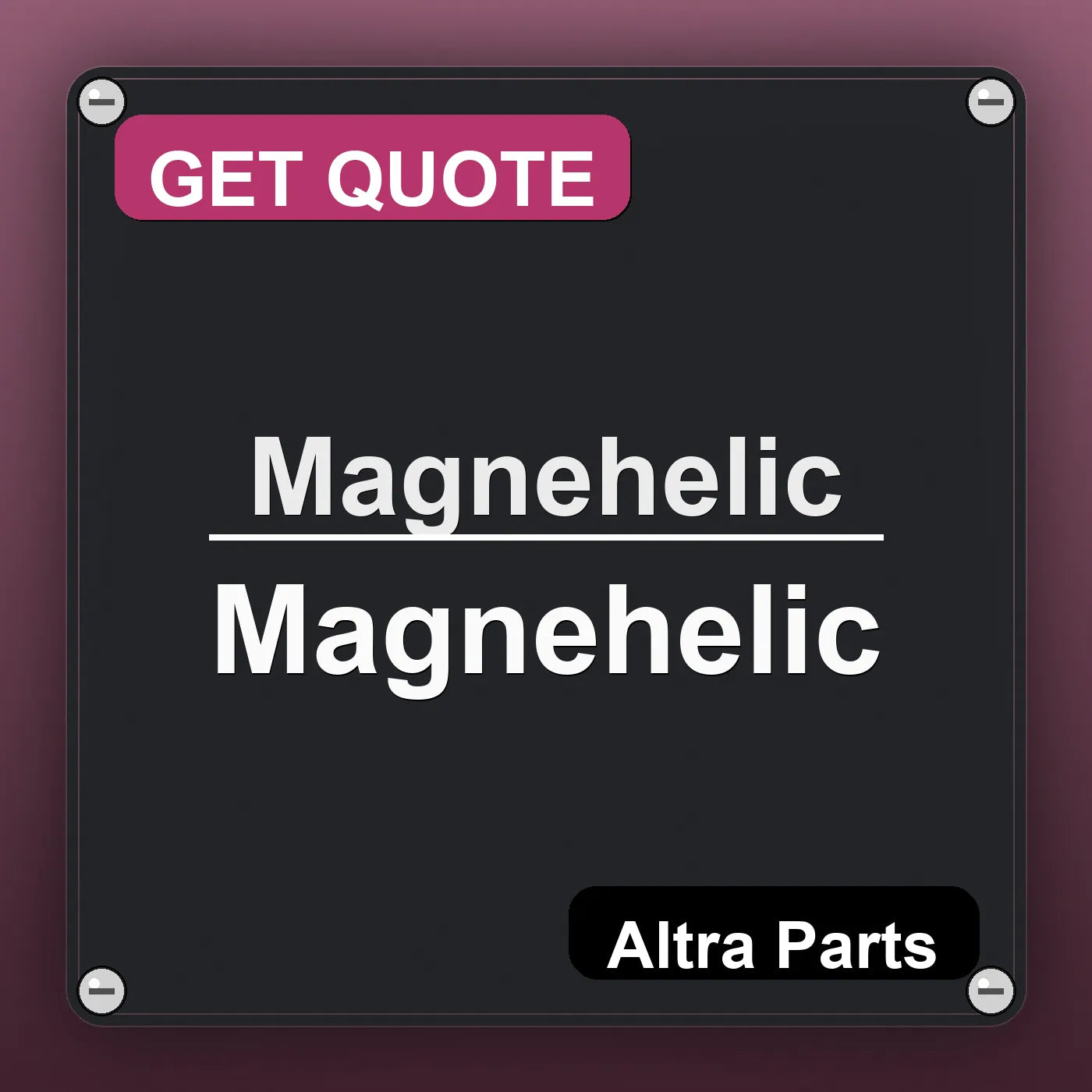 Magnehelic Magnehelic industrial nameplate style image – Altra Parts. GET QUOTE.
