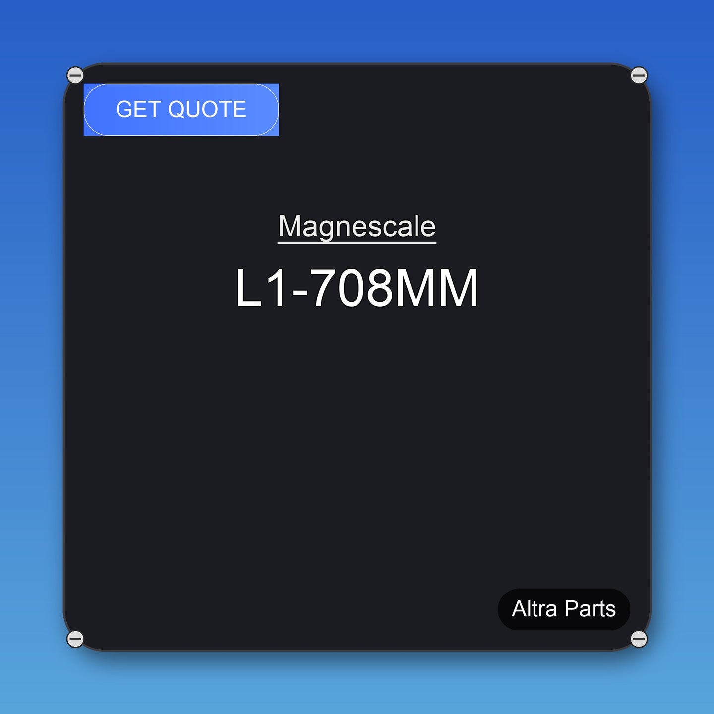 Magnescale L1-708MM industrial spare part – fast international delivery & worldwide shipping