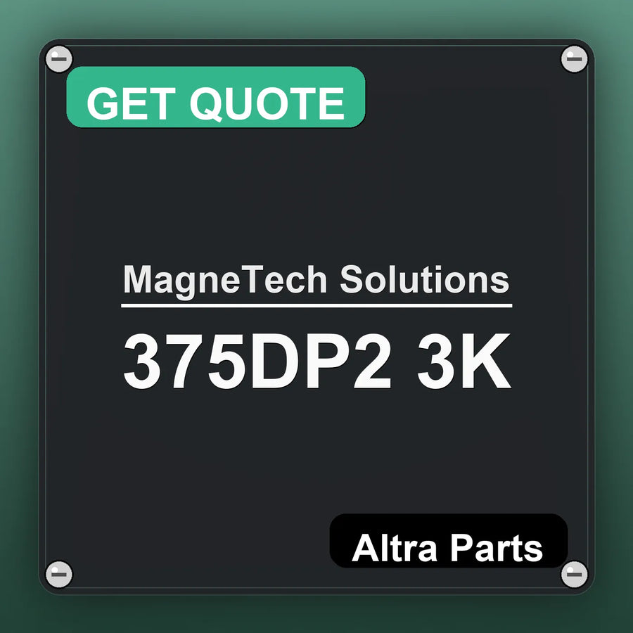 MagneTech Solutions 375DP2 3K industrial nameplate style image – Altra Parts. GET QUOTE.