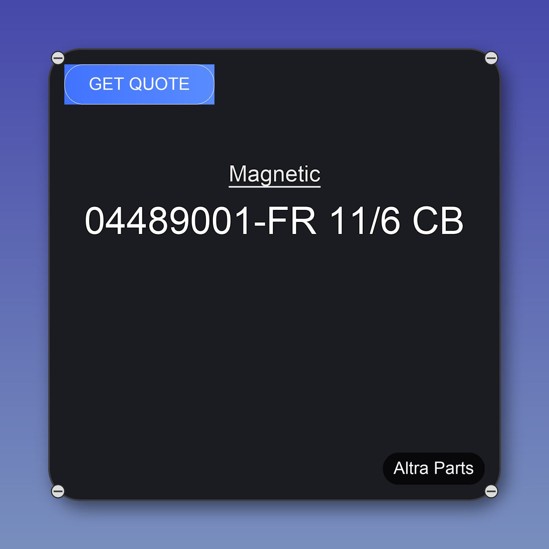 Magnetic 04489001-FR 11/6 CB industrial spare part – fast international delivery & worldwide shipping