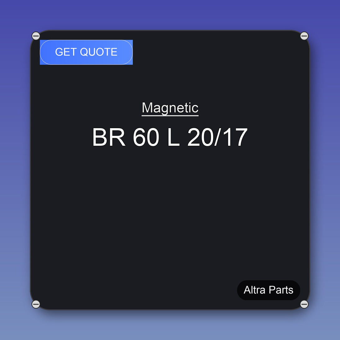 Magnetic BR 60 L 20/17 industrial spare part – fast international delivery & worldwide shipping
