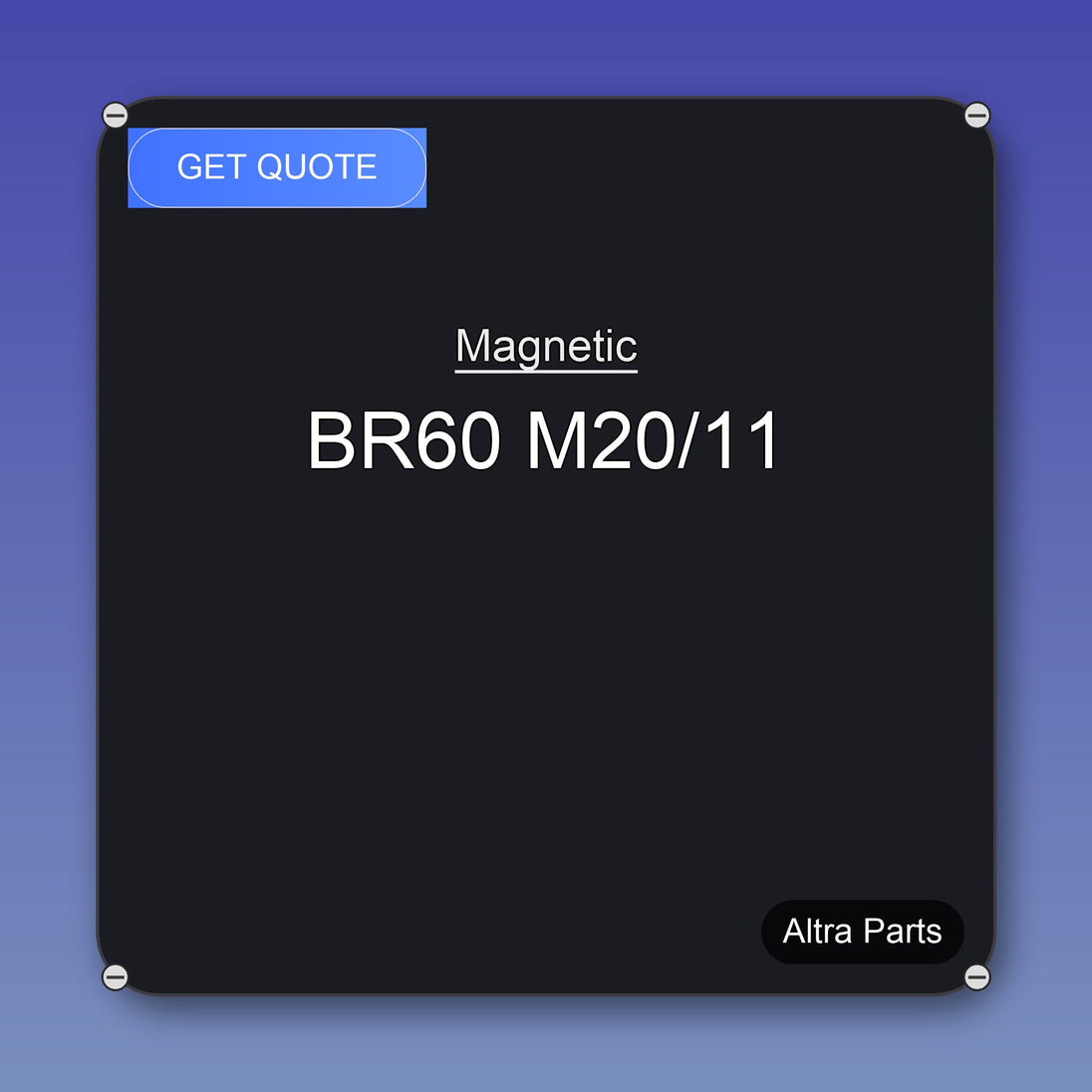 Magnetic BR60 M20/11 industrial spare part – fast international delivery & worldwide shipping