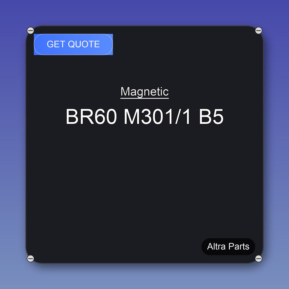 Magnetic BR60 M301/1 B5 industrial spare part – fast international delivery & worldwide shipping