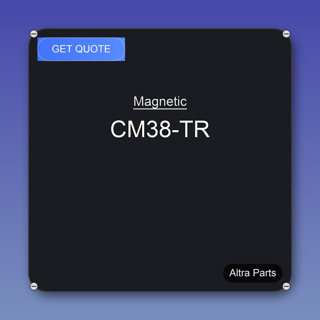 Magnetic CM38-TR industrial spare part – fast international delivery & worldwide shipping