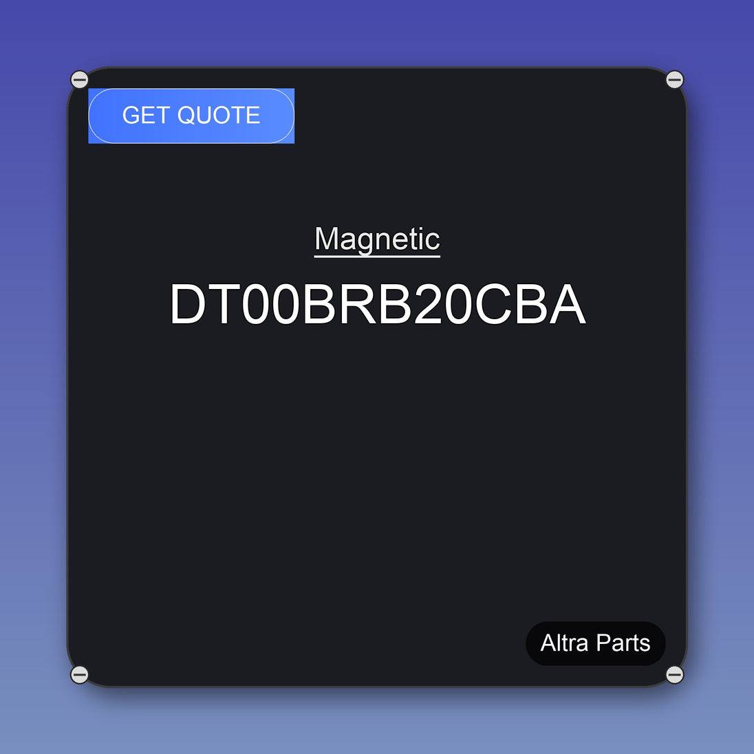 Magnetic DT00BRB20CBA industrial spare part – fast international delivery & worldwide shipping