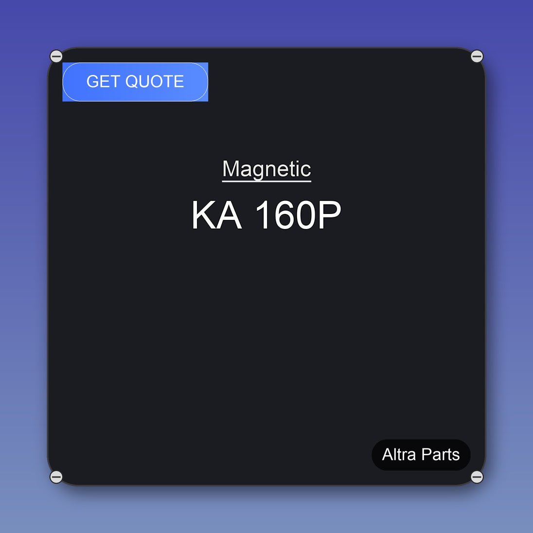 Magnetic KA 160P industrial spare part – fast international delivery & worldwide shipping