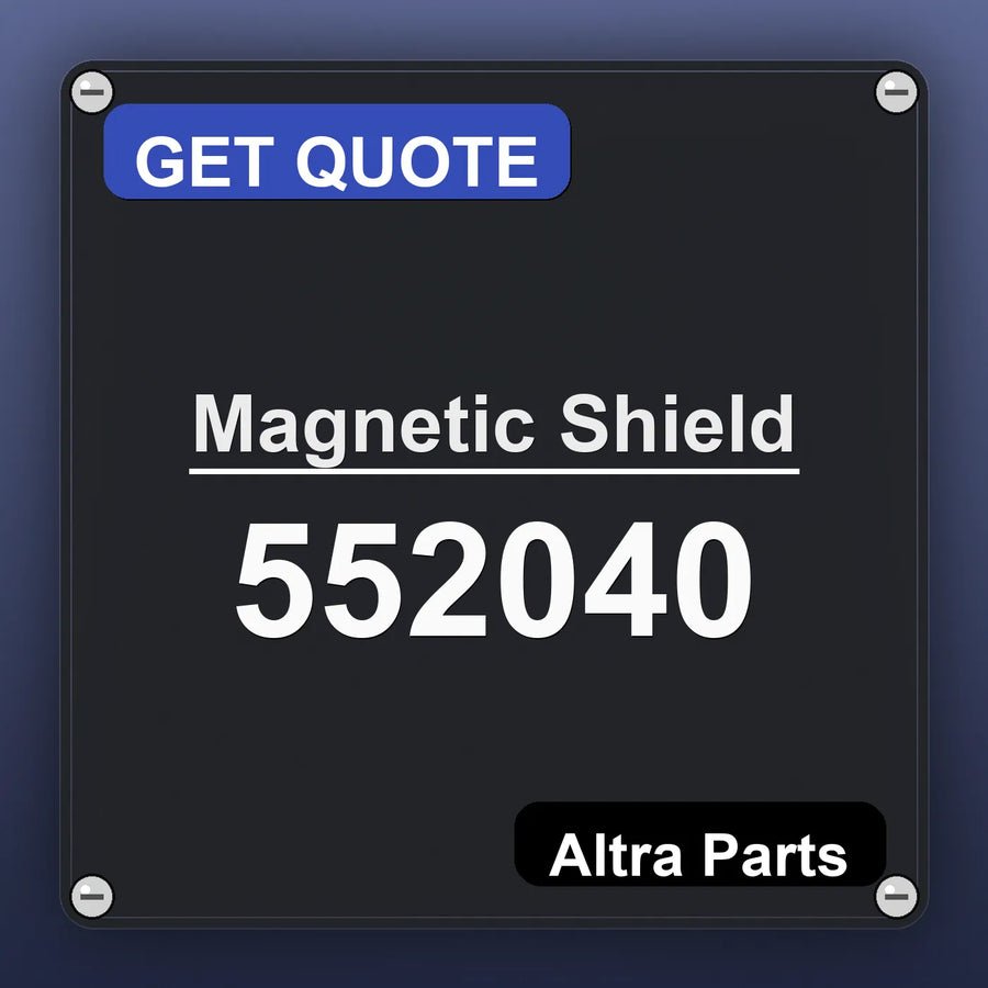 Magnetic Shield 552040 industrial nameplate style image – Altra Parts. GET QUOTE.