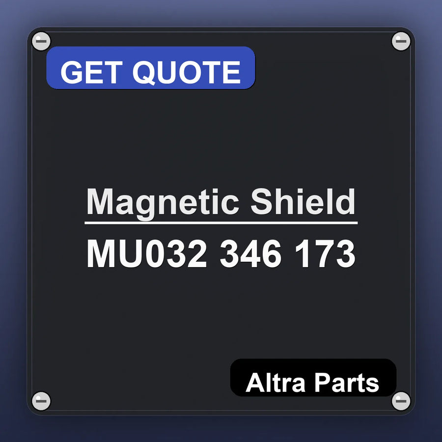 Magnetic Shield MU032 346 173 industrial nameplate style image – Altra Parts. GET QUOTE.