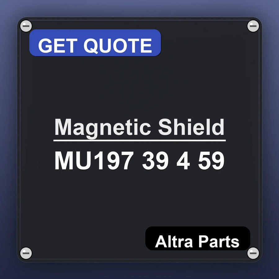 Magnetic Shield MU197 39 4 59 industrial nameplate style image – Altra Parts. GET QUOTE.