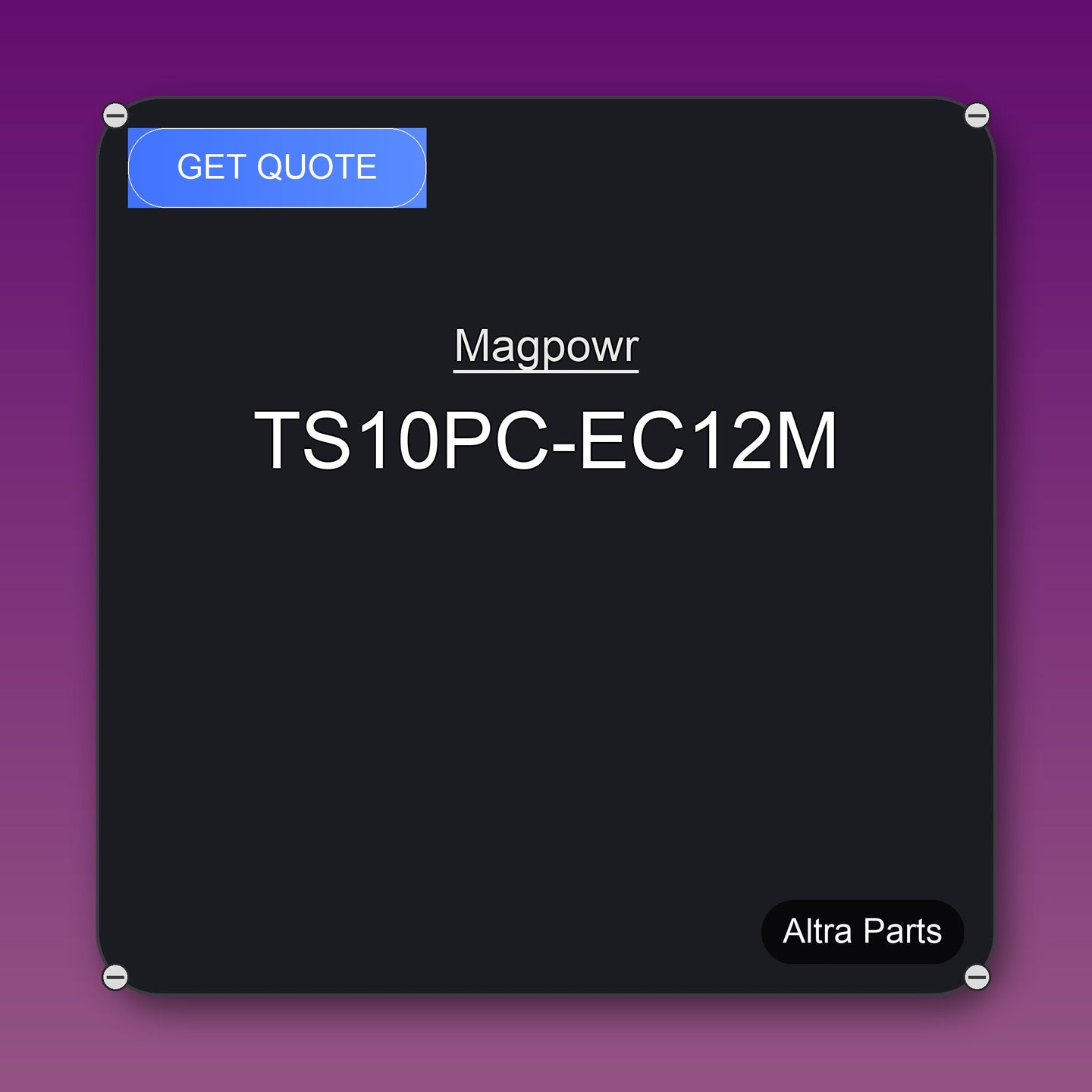 Magpowr TS10PC-EC12M industrial spare part – fast international delivery & worldwide shipping