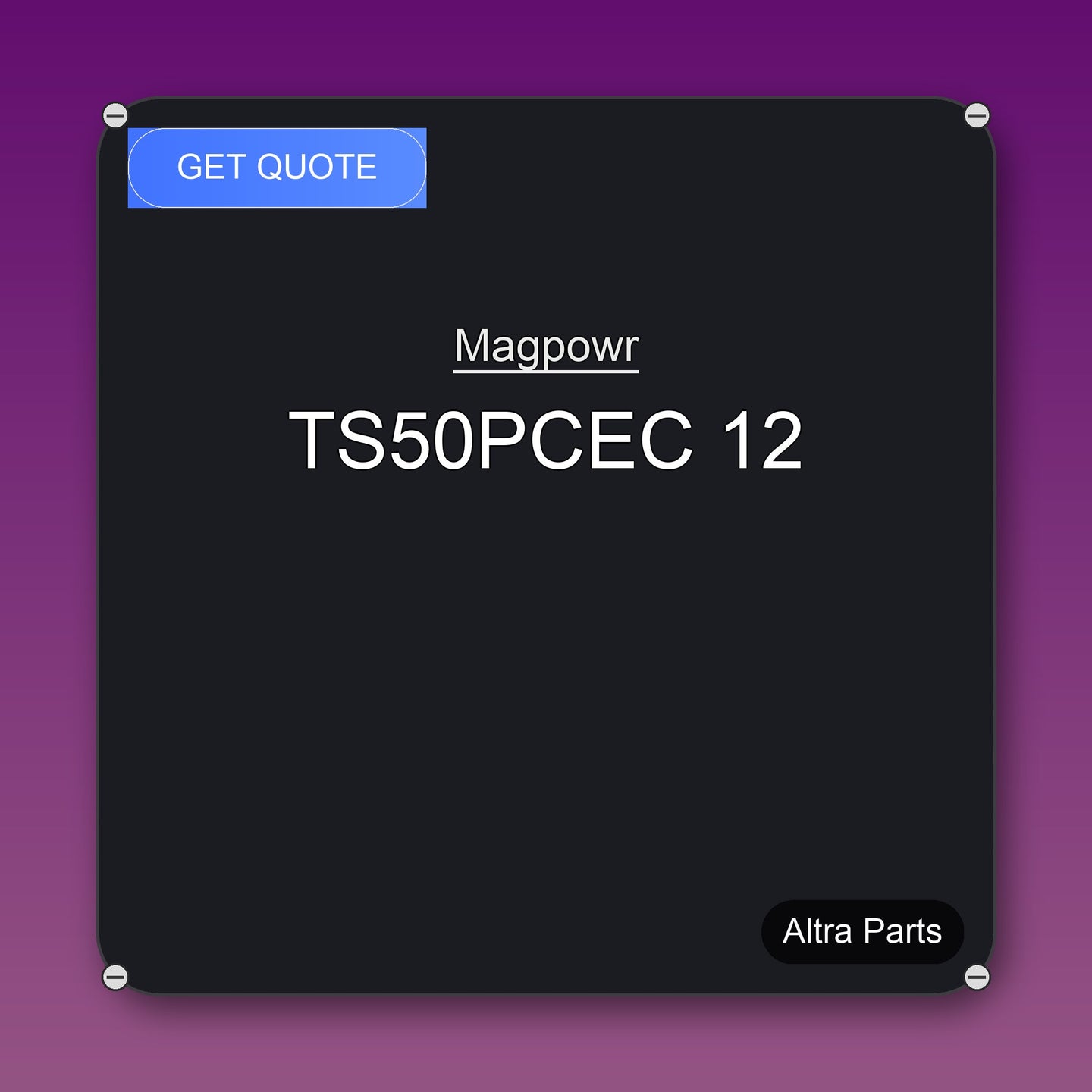Magpowr TS50PCEC 12 industrial spare part – fast international delivery & worldwide shipping
