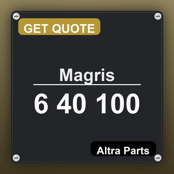 Magris 6 40 100 industrial nameplate style image – Altra Parts. GET QUOTE.