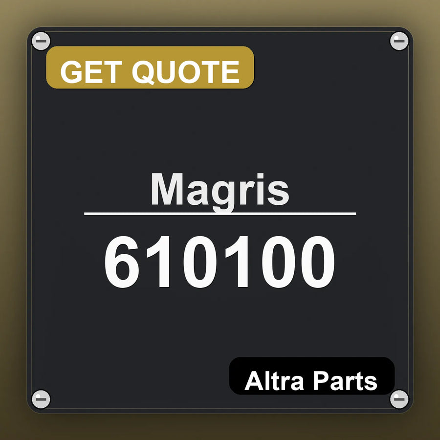 Magris 610100 industrial nameplate style image – Altra Parts. GET QUOTE.