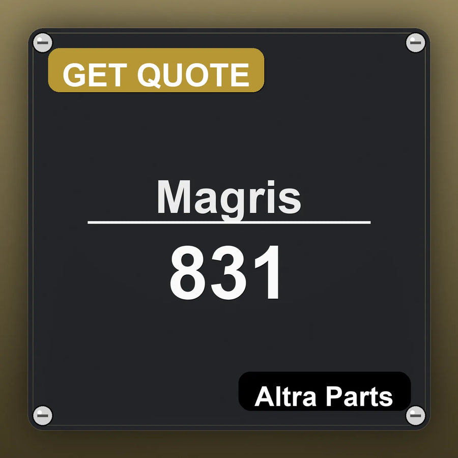 Magris 831 industrial nameplate style image – Altra Parts. GET QUOTE.
