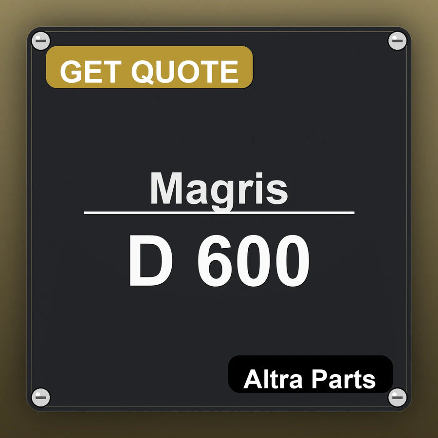 Magris D 600 industrial nameplate style image – Altra Parts. GET QUOTE.