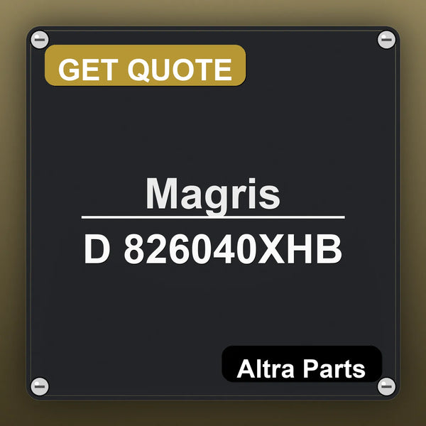 Magris D 826040XHB industrial nameplate style image – Altra Parts. GET QUOTE.