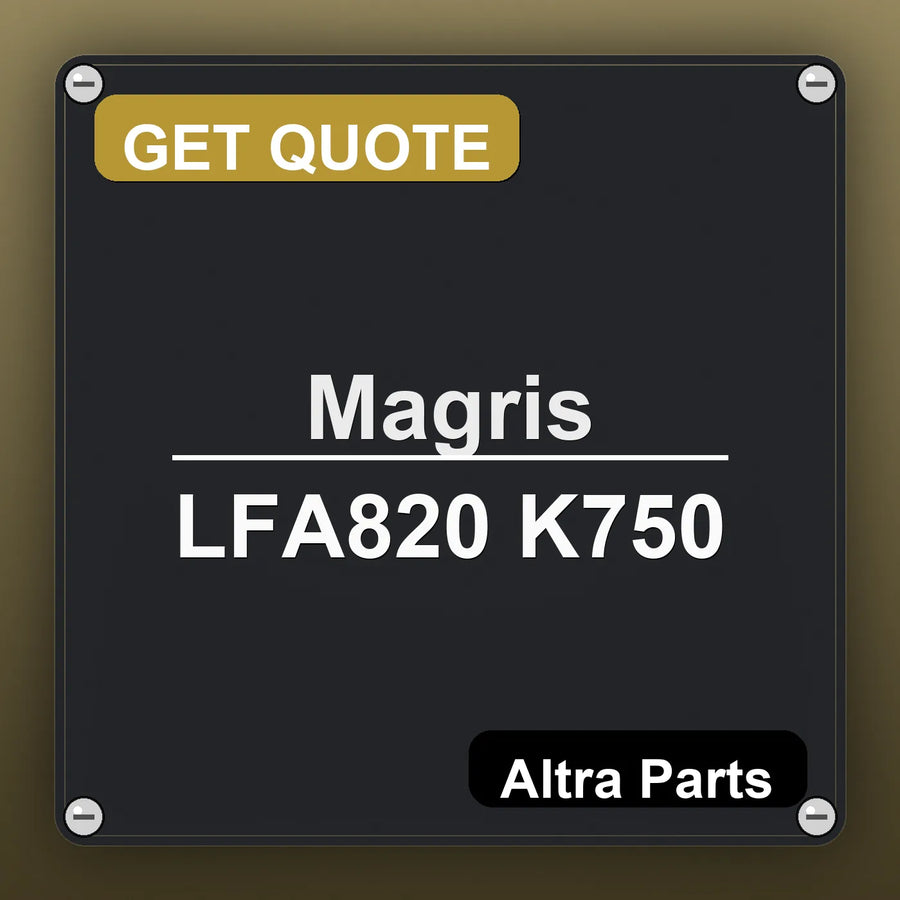 Magris LFA820 K750 industrial nameplate style image – Altra Parts. GET QUOTE.