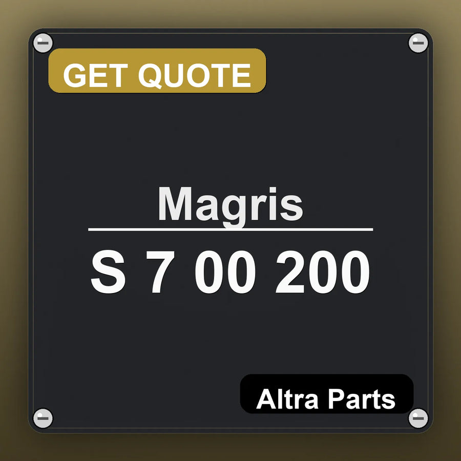 Magris S 7 00 200 industrial nameplate style image – Altra Parts. GET QUOTE.