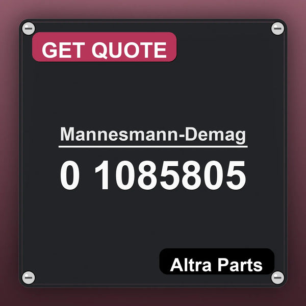 Mannesmann-Demag 0 1085805 industrial nameplate style image – Altra Parts. GET QUOTE.
